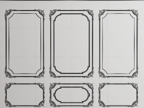 Wall Moudling Classic 3D Model