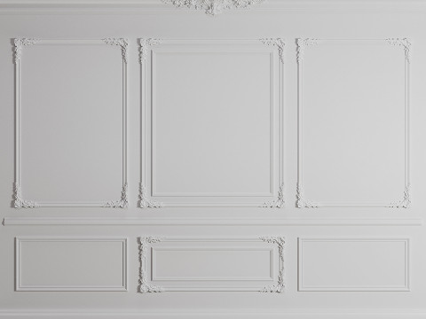 Wall Moudling Classic 2 Model 3D