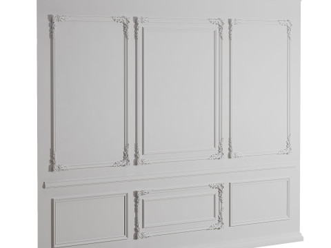 Wall Moudling Classic 2 Model 3D