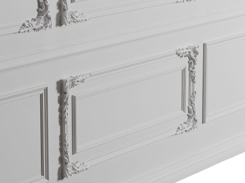 Wall Moudling Classic 2 Model 3D