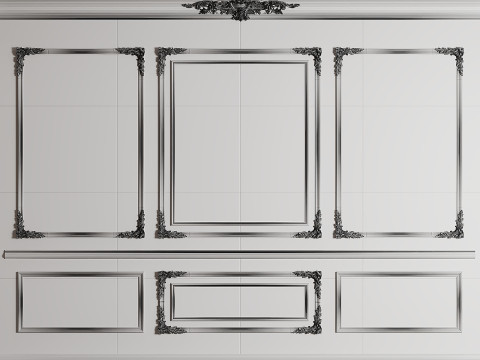 Wall Moudling Classic 2 Model 3D