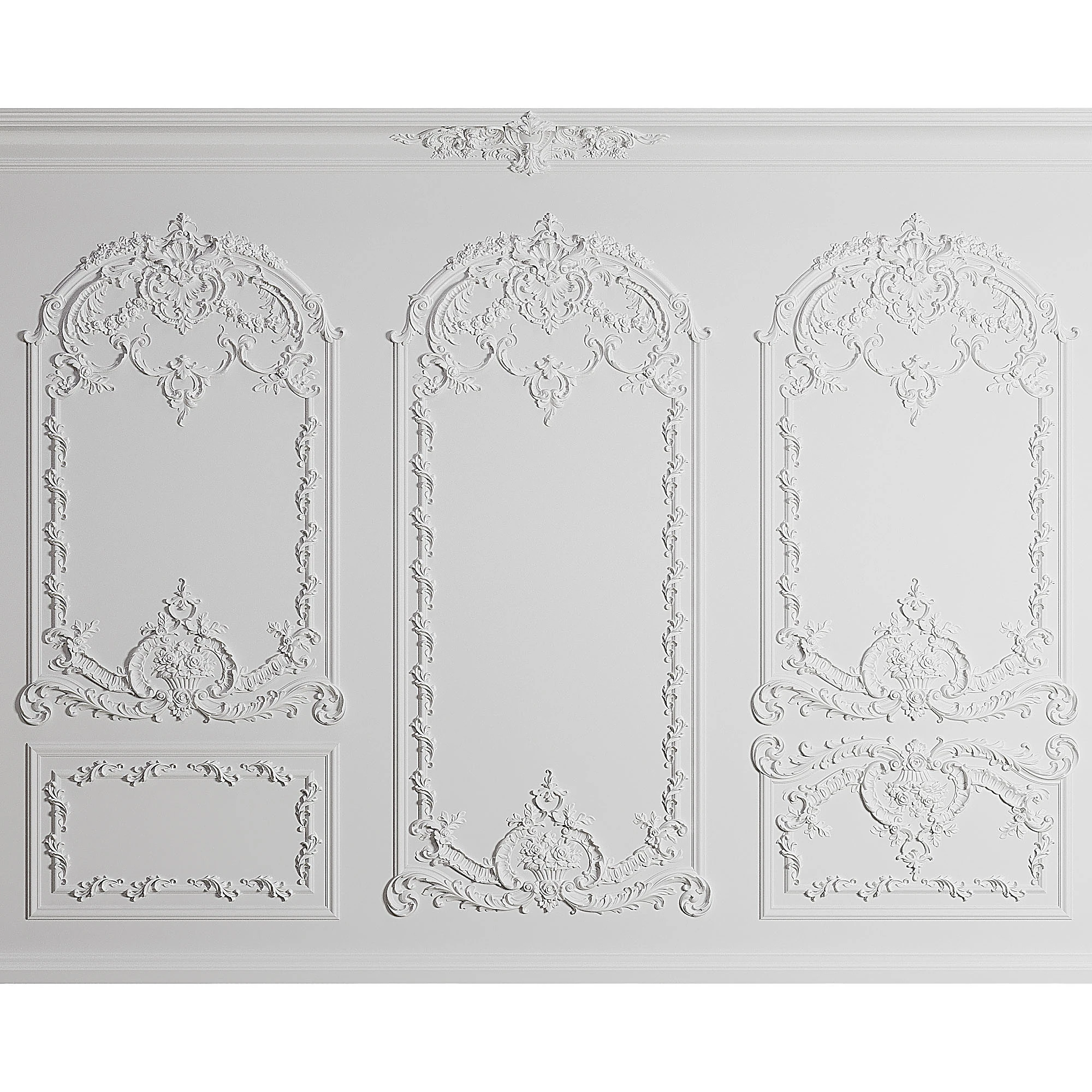 Duvar Kalıplama 3 3D Model .c4d .max .obj .3ds .fbx .stl .blend 