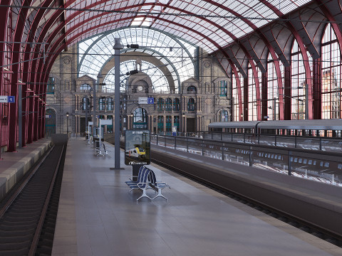 Antwerp Central Station 3D Model