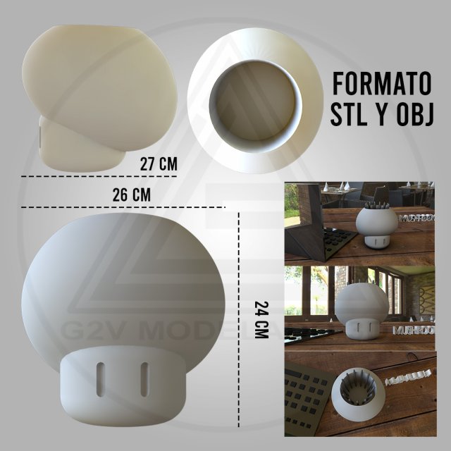 Mushroom marios bros 3d 3D 打印模型 .c4d .max .obj .3ds .fbx .stl .blend
