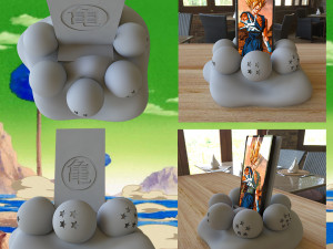 Support Cellphone DBZ Modèles 3D en vedette
