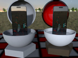 Pokemon themed cell phone holder 3D 打印模型