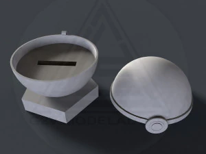 Soporte para tel&eacute;fono m&oacute;vil con tem&aacute;tica de Pok&eacute;mon. Modelo de impresión 3D