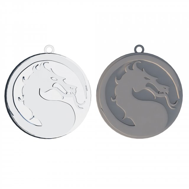 Mortal kombat 1 themed keychain Model do druku 3D .c4d .max .obj .3ds .fbx .stl .blend 