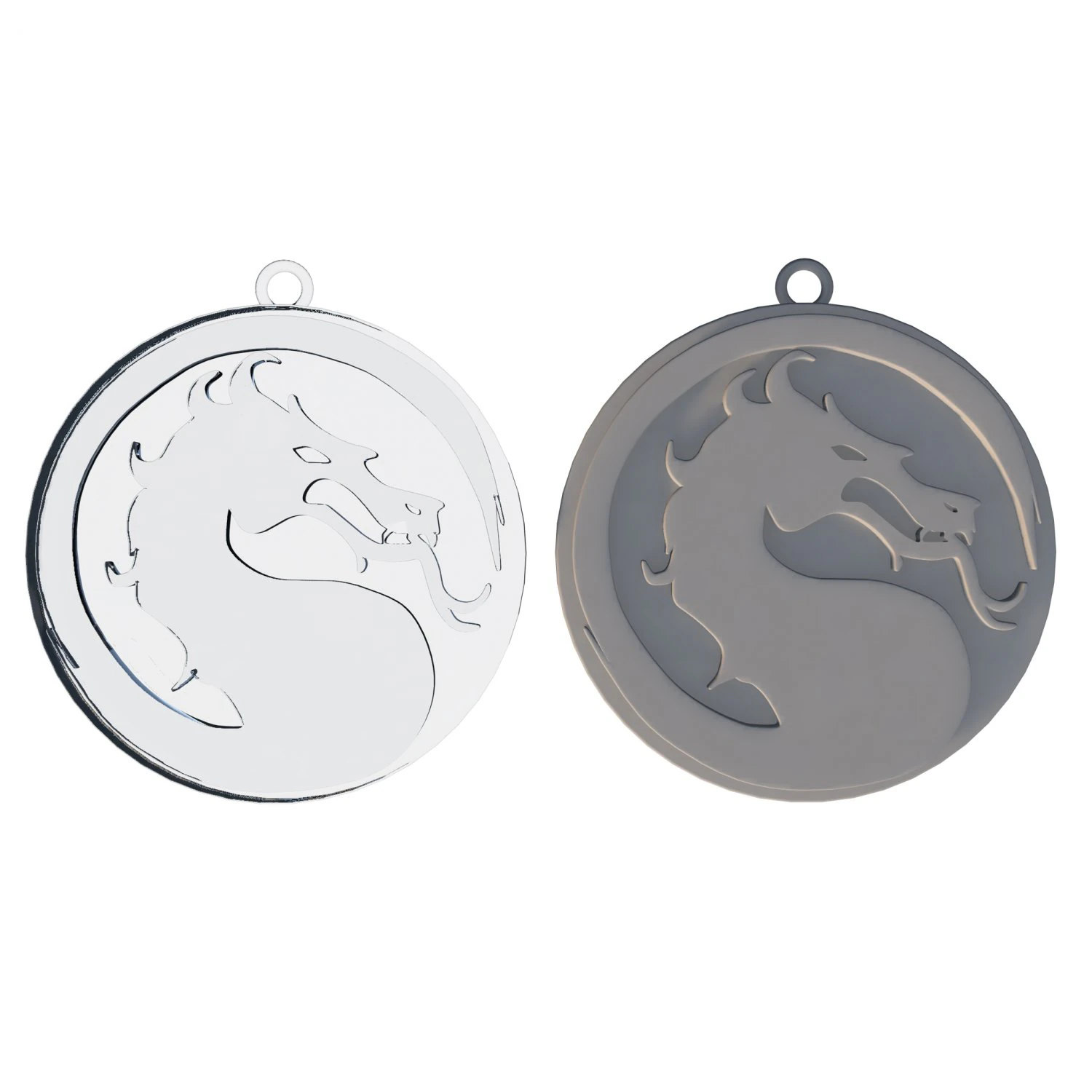 Mortal kombat 1 themed keychain 3D Print Model .c4d .max .obj .3ds .fbx .stl .blend 