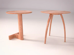 Mesa de madera Modelo 3D