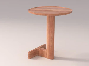 Wood Table 3D Model