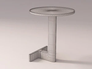 Wood Table 3D Model