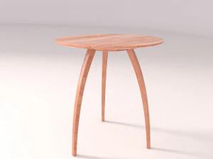 Wood Table 3D Model