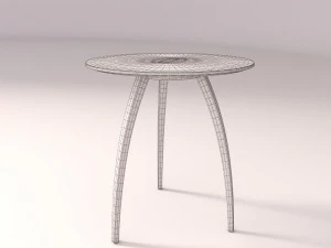 Wood Table 3D Model