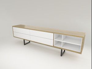 Cabinet tivi Modelo 3D