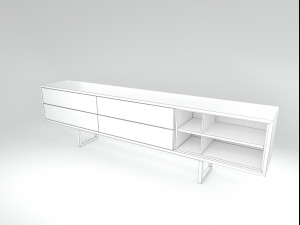 Cabinet tivi 3D 模型