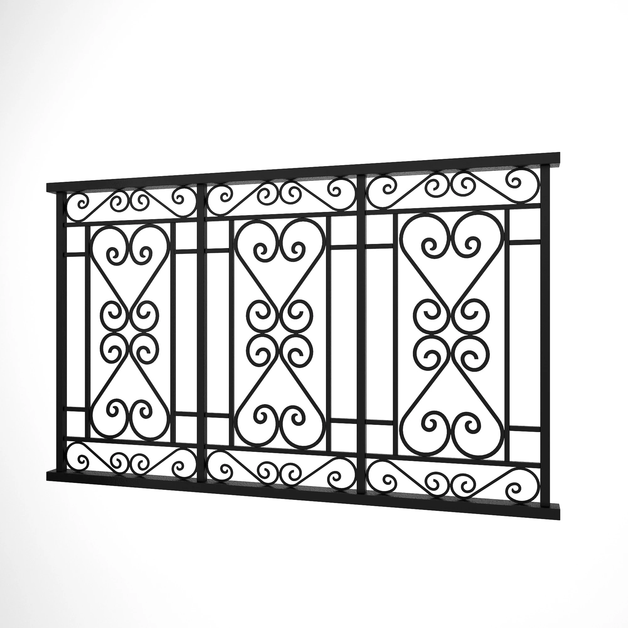 Wrought iron 3D Model .c4d .max .obj .3ds .fbx .stl .blend 