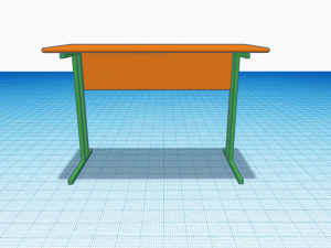 School desk 3D Model