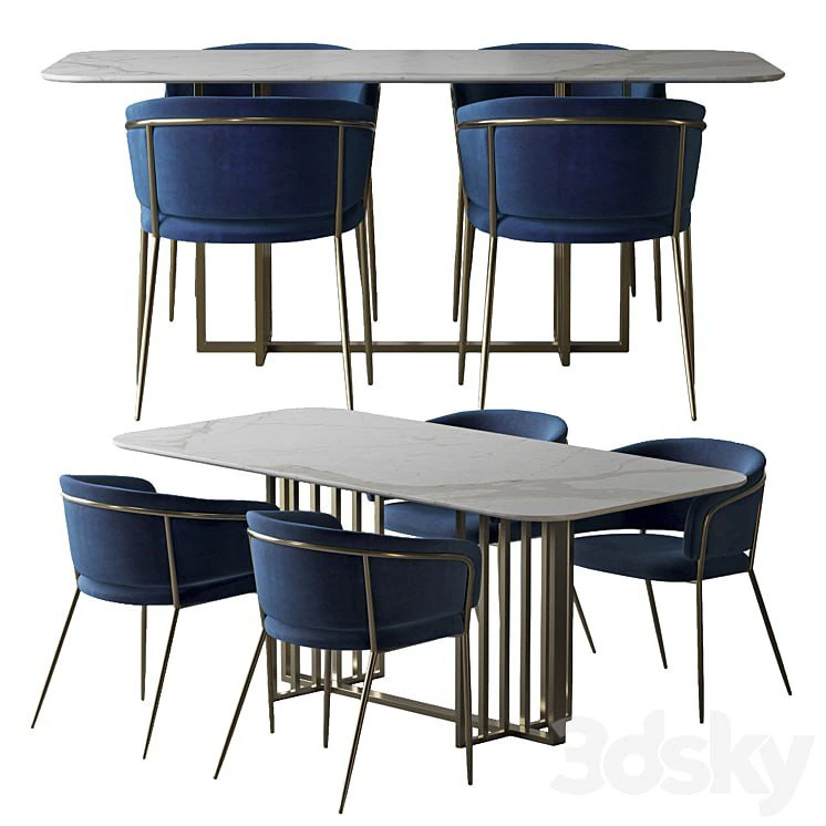 Table 3D Model .c4d .max .obj .3ds .fbx .stl .blend 