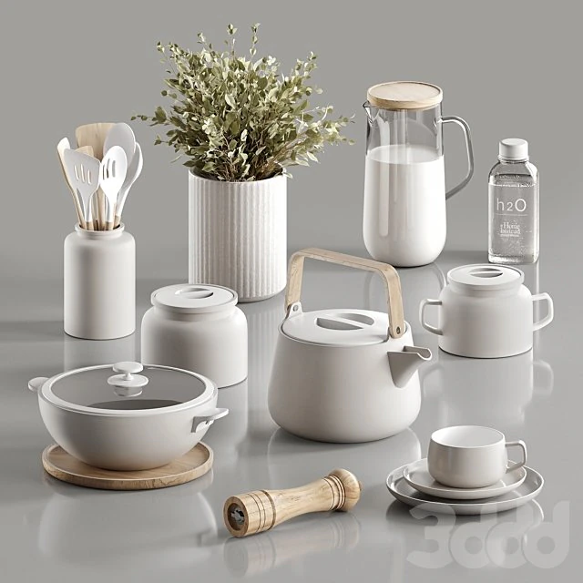 Posuda 3D Model .c4d .max .obj .3ds .fbx .stl .blend 