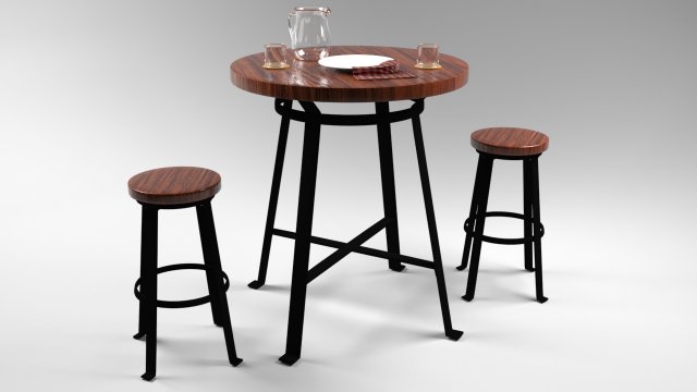 Dark wood deals bar table