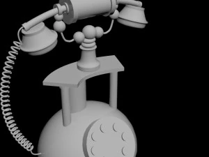 Класичний телефон 3D Модель