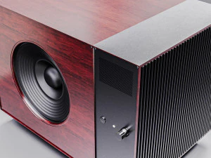 Wooden audio speaker 3D Model