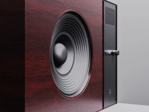 Wooden audio speaker 3D Model