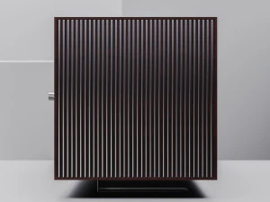 Wooden audio speaker 3D Model