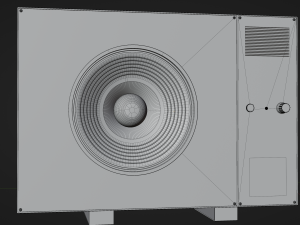 Wooden audio speaker Modèle 3D