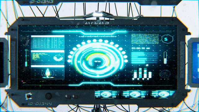 Sci-fi Displays 3Dモデル .c4d .max .obj .3ds .fbx .stl .blend 