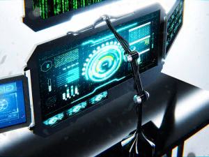Sci-fi Displays 3D Model