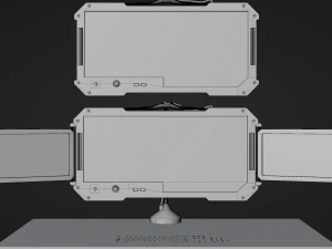 Sci-fi Displays 3D Model