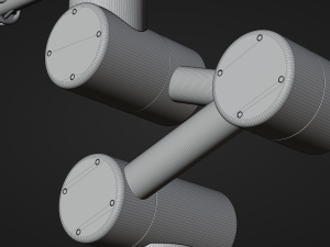 Robot in red color 3D Model