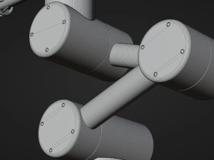Robot in red color 3D Model