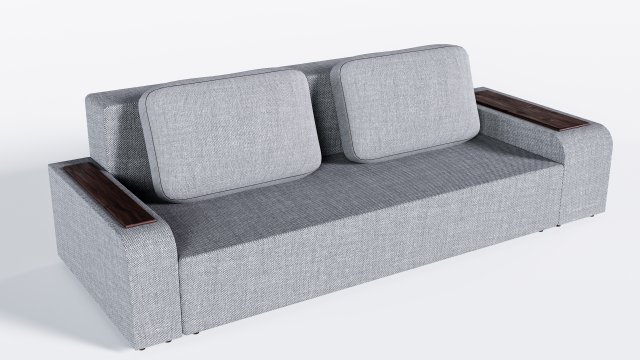 Sofa in grey color Modèle 3D .c4d .max .obj .3ds .fbx .stl .blend 