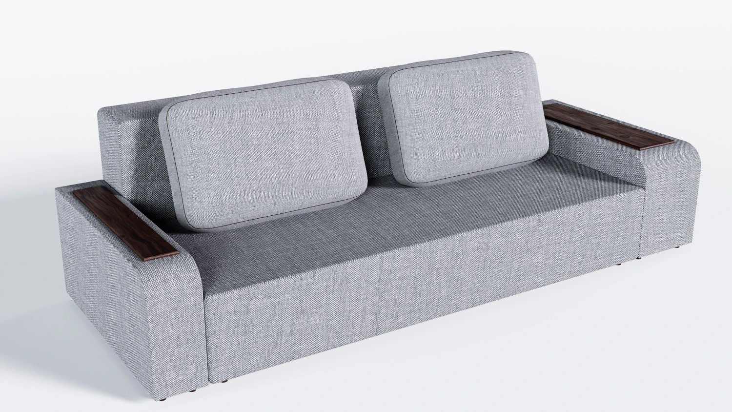 Sofa in grey color 3D Model .c4d .max .obj .3ds .fbx .stl .blend 
