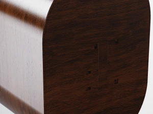 Speaker Wood bass boost 3D Model
