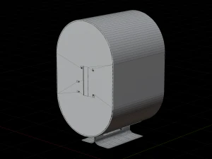 Speaker Wood bass boost 3D Model