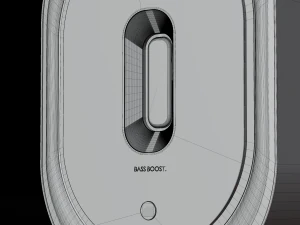 Speaker Wood bass boost 3D Model