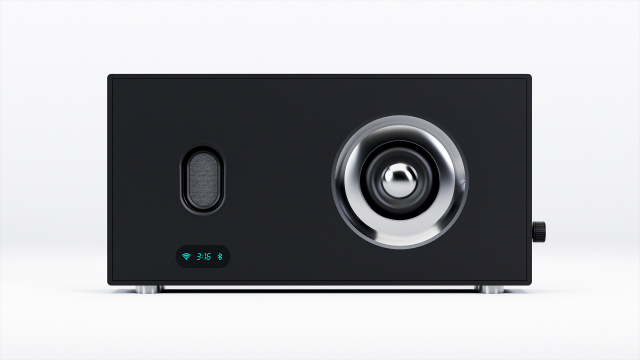 Audio System nf7 black 3D Model .c4d .max .obj .3ds .fbx .stl .blend 