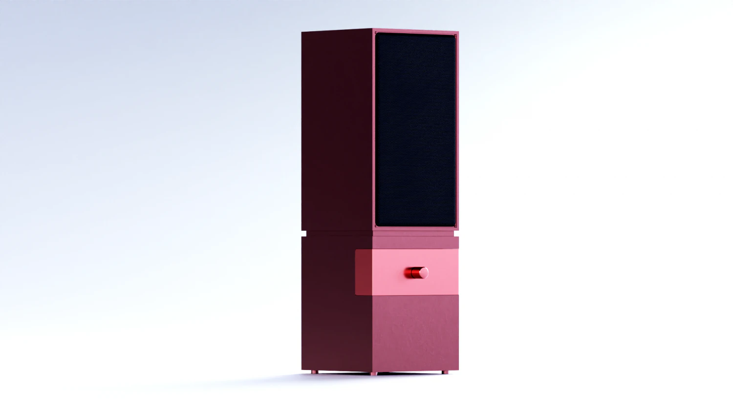 Metal speaker 3D Model .c4d .max .obj .3ds .fbx .stl .blend