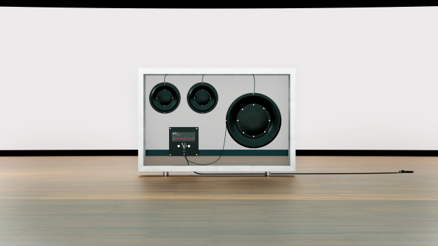 Transparent audio system Modèle 3D .c4d .max .obj .3ds .fbx .stl .blend 