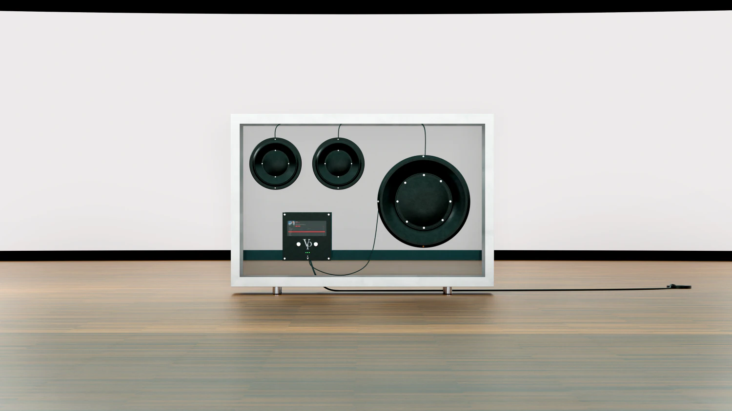 Transparent audio system 3D Model .c4d .max .obj .3ds .fbx .stl .blend 
