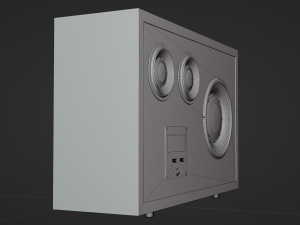 Transparent audio system Modèle 3D