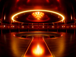 폐쇄된 관심 클럽의 내부 3D 모델