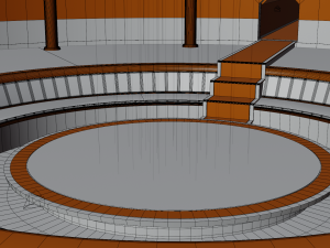 Interior of a closed club of interests 3D 모델