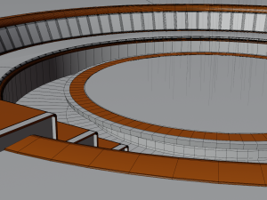 Interior of a closed club of interests 3D 모델
