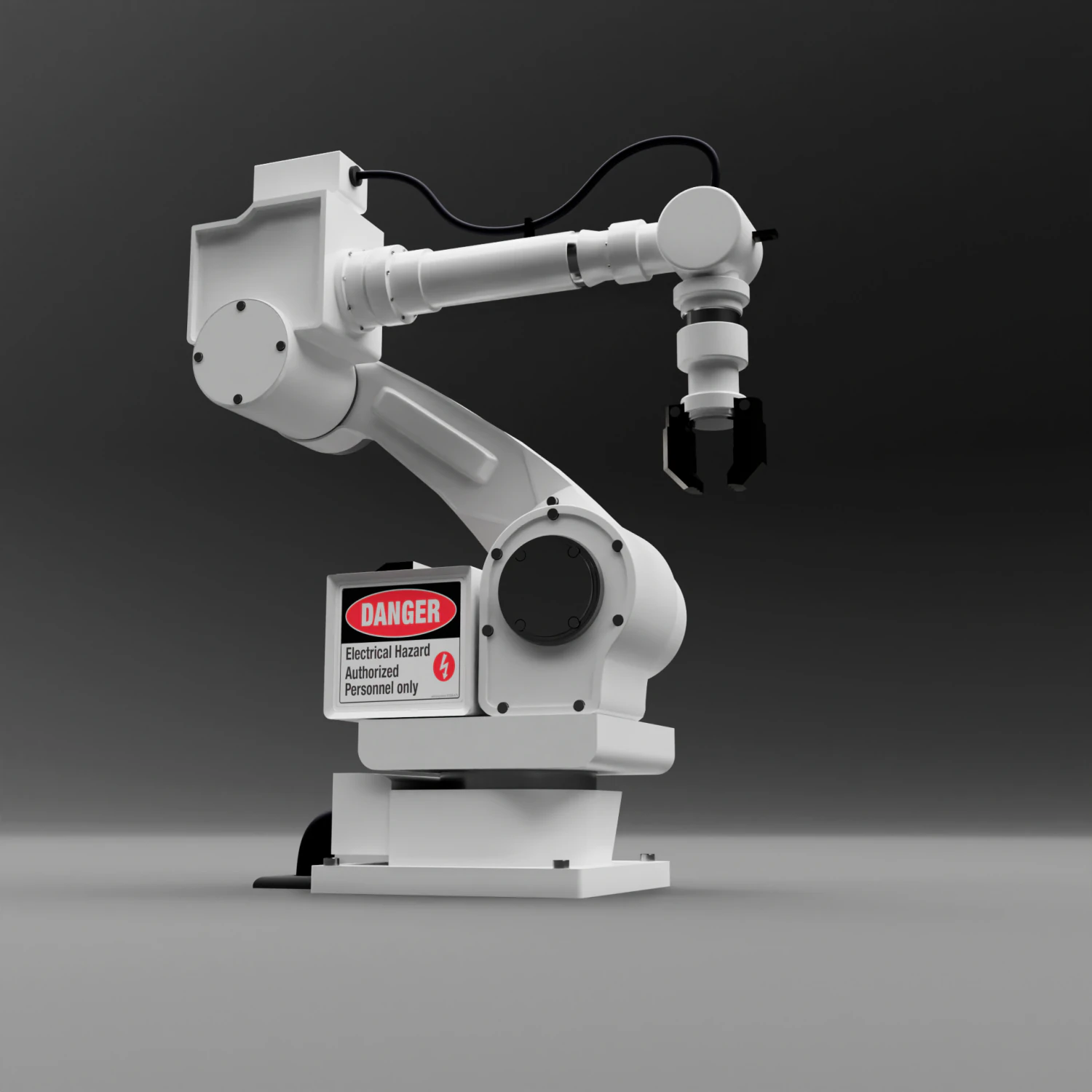 Industrial Robot S 3D Model .c4d .max .obj .3ds .fbx .stl .blend 