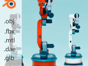 용접용 산업용 로봇 팔 3D 모델